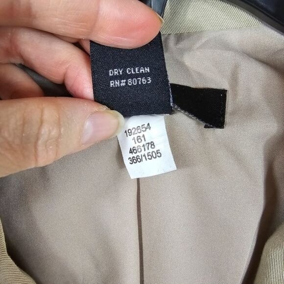 Body by Victoria Tan 2 Button Blazer 10 Stretch Utility Safari Neutral Office - Picture 6 of 7